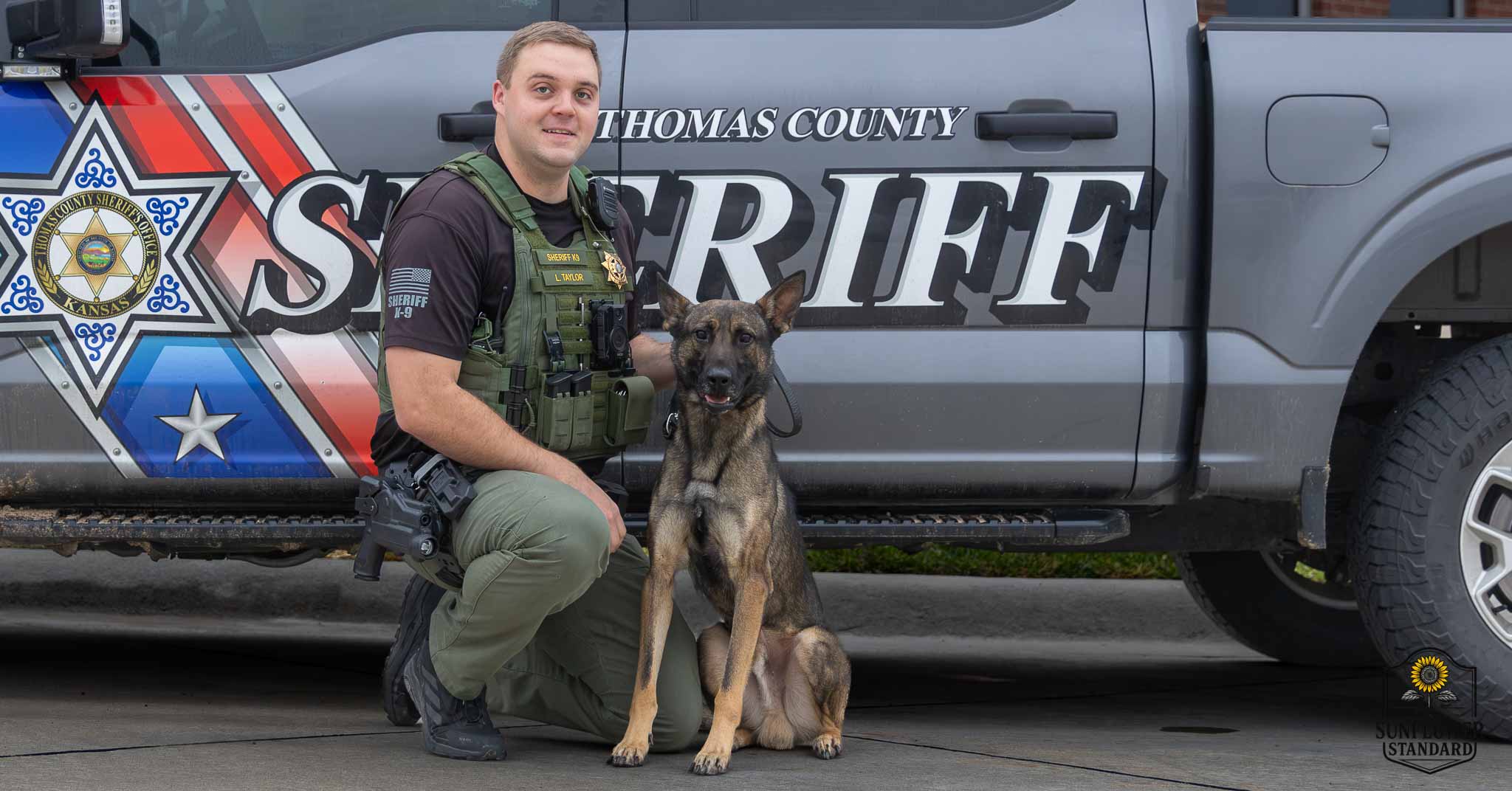 Thomas County Sheriff's Deputy Lucas Taylor with K9 Jax